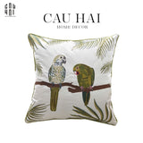 VỎ GỐI THÊU TROPICAL HARMONY 45-CẬU HAI HOME DECOR