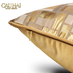 Vỏ Gối Lụa Jacquard Aurea Mosaic 50-CẬU HAI HOME DECOR