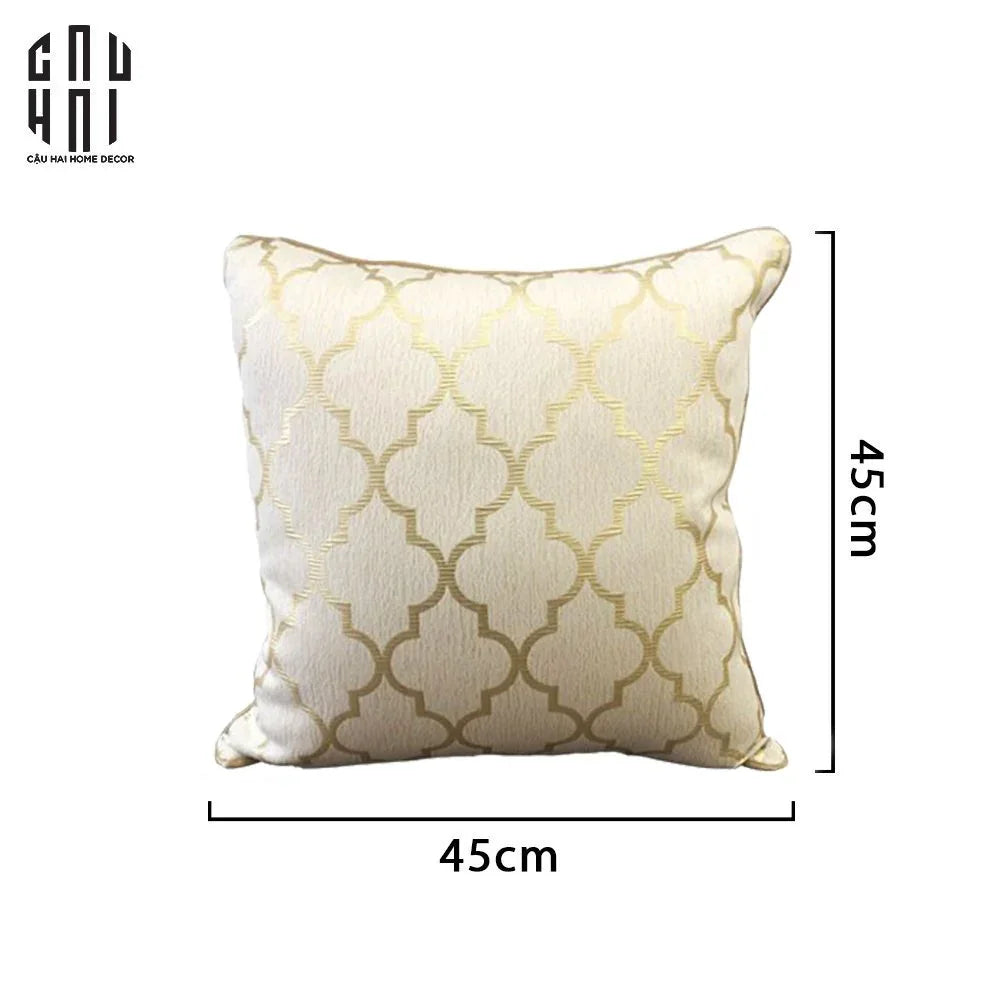 VỎ GỐI LỤA JACQUARD AVALON ELITE 45-CẬU HAI HOME DECOR