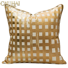 Vỏ Gối Lụa Jacquard Fence 50-CẬU HAI HOME DECOR