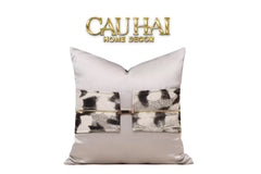 Vỏ Gối Lụa Jacquard Ophelia Ceinture Métallique 45-CẬU HAI HOME DECOR