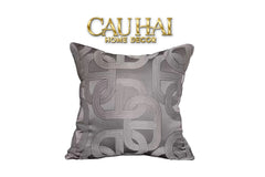 Vỏ Gối Lụa Satin Chaîne D’Ancre Gris 50-CẬU HAI HOME DECOR