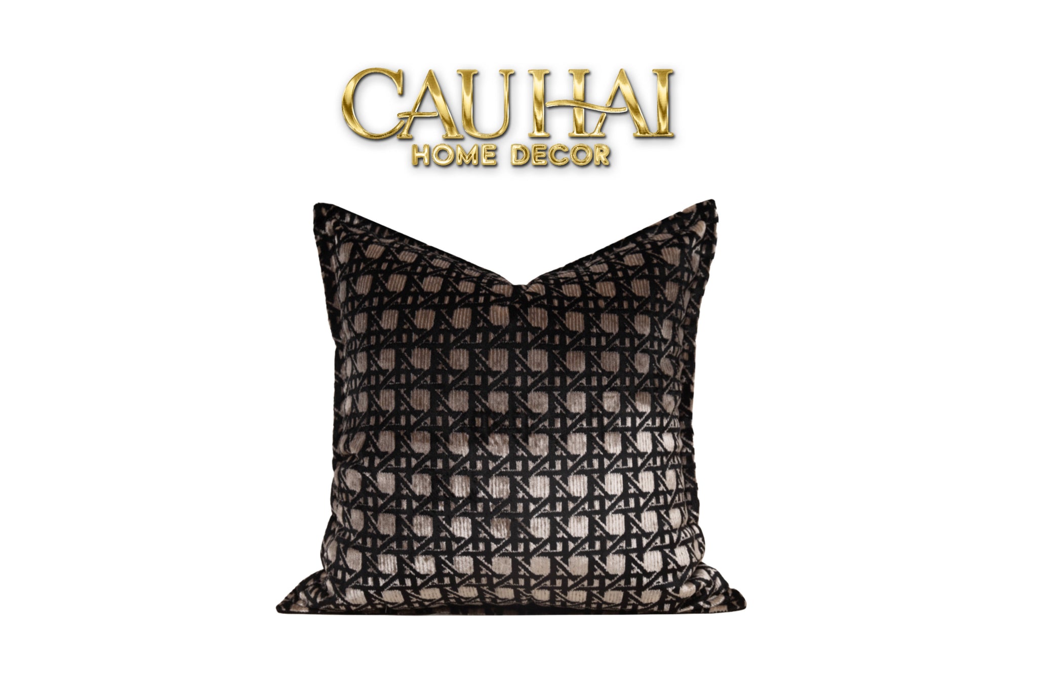 VỎ GỐI NHUNG ARGENT VELVET CANNAGE ENIGMA 45 - CẬU HAI HOME DECOR