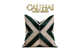 HOME COUTURE - VỎ GỐI DA CHEVRON PATCHWORK 45-CẬU HAI HOME DECOR