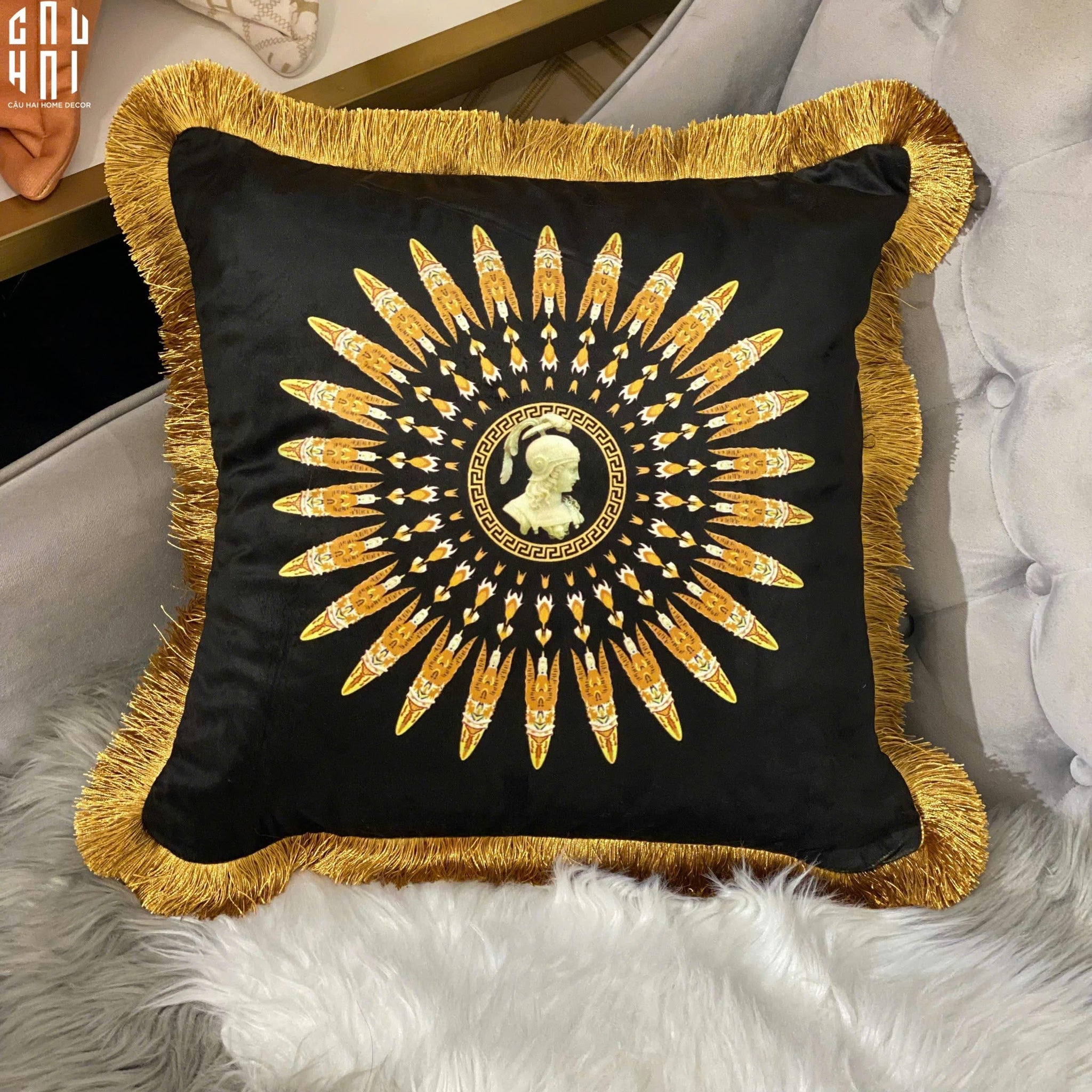 VỎ GỐI NHUNG ATHENA 45.-CẬU HAI HOME DECOR