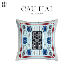 Vỏ Gối Nhung Bouclerie D’Attelage 45-CẬU HAI HOME DECOR