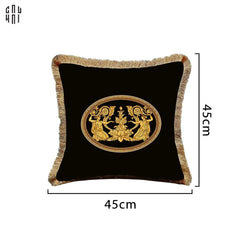 Vỏ Gối Nhung Cao Cấp Haute Noir 45.-CẬU HAI HOME DECOR