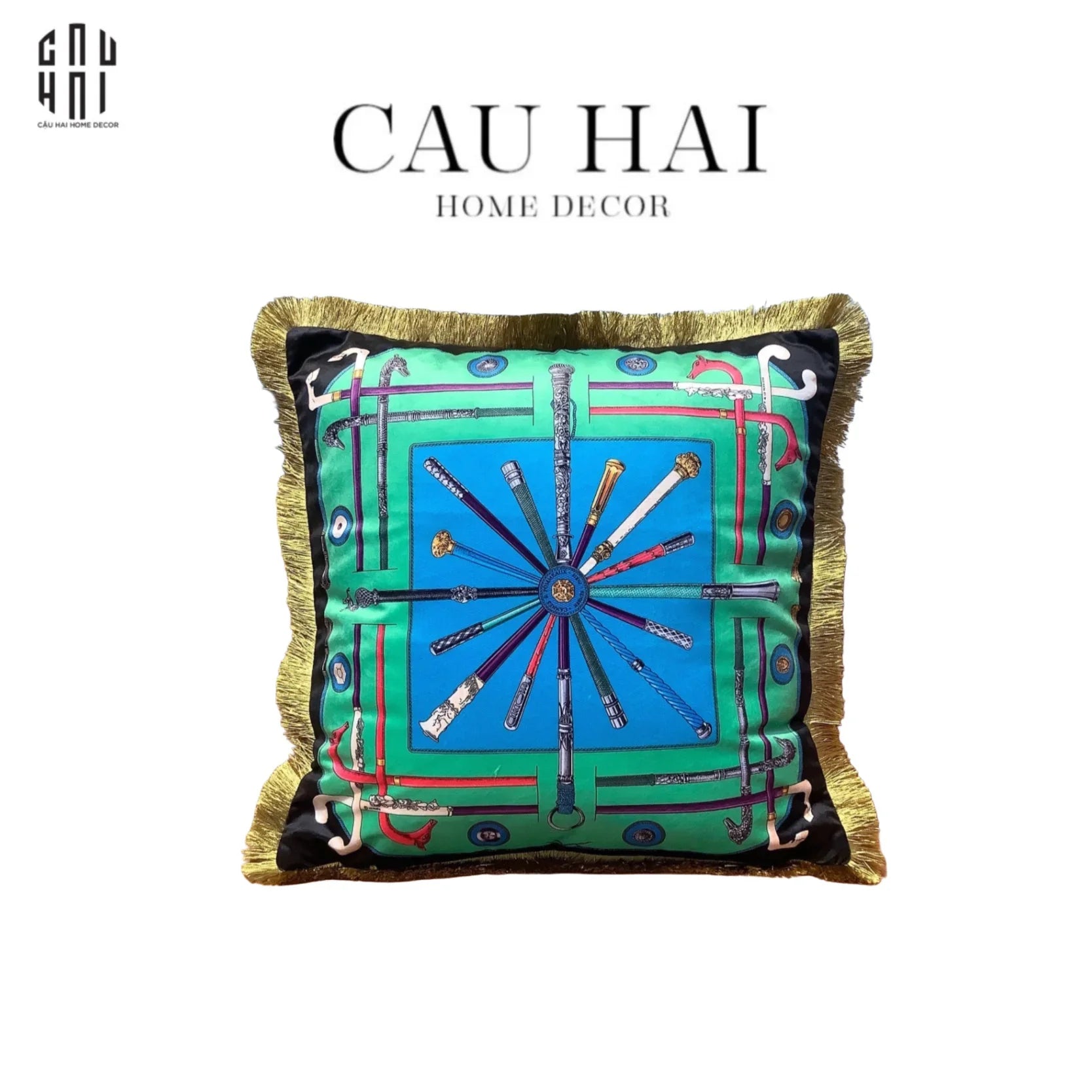 Vỏ Gối Nhung Cavalier En Fête 45.-CẬU HAI HOME DECOR