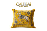 Vỏ Gối Nhung Cheval de Fête d’Or de Dorées 45-VỎ GỐI-Đối tác tại Trung Quốc theo từng đơn đặt hàng-D'Or-CẬU HAI HOME DECOR