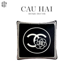 Vỏ Gối Nhung Floral Camelia 45.-CẬU HAI HOME DECOR