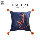 VỎ GỐI NHUNG MARINE STALLION - IMPERIAL SIGNATURE-CẬU HAI HOME DECOR