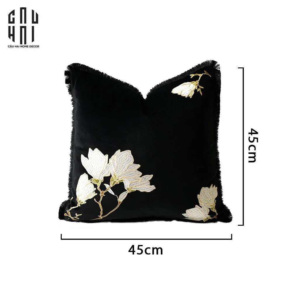 VỎ GỐI NHUNG SCARLETT 45.-CẬU HAI HOME DECOR