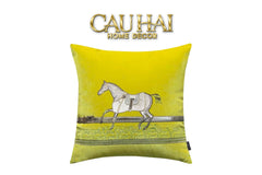 Vỏ Gối Nhung Thêu Cheval Blanc Serendipity 45-CẬU HAI HOME DECOR