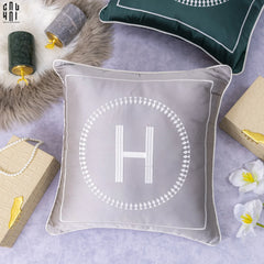 Vỏ Gối Sofa Lụa Helion - Gray 45.-CẬU HAI HOME DECOR