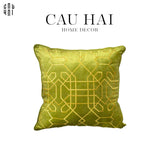 VỎ GỐI SOFA NHUNG GATSBY - VERDANT GOLD 45.-CẬU HAI HOME DECOR