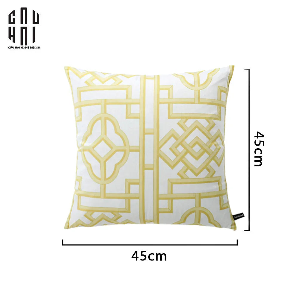 VỎ GỐI NHUNG GOLDEN AMORIN 45.-CẬU HAI HOME DECOR
