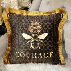 Vỏ Gối Sofa Nhung Golden Bee 45.-CẬU HAI HOME DECOR