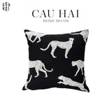VỎ GỐI SOFA SỢI VẢI CANVAS PANTHERA 45.-CẬU HAI HOME DECOR
