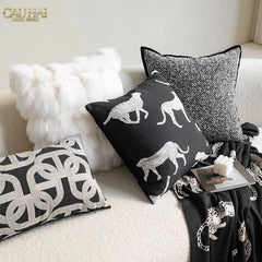 Vỏ Gối Sofa Sợi Vải Canvas Panthera 45.-CẬU HAI HOME DECOR