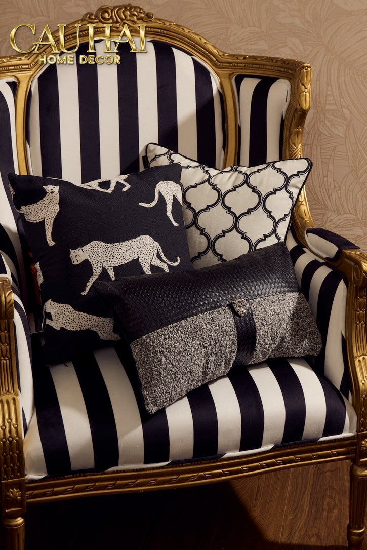 Vỏ Gối Tweed Nocturnal Panther 45-VỎ GỐI-Đối tác tại Trung Quốc theo từng đơn đặt hàng-CẬU HAI HOME DECOR