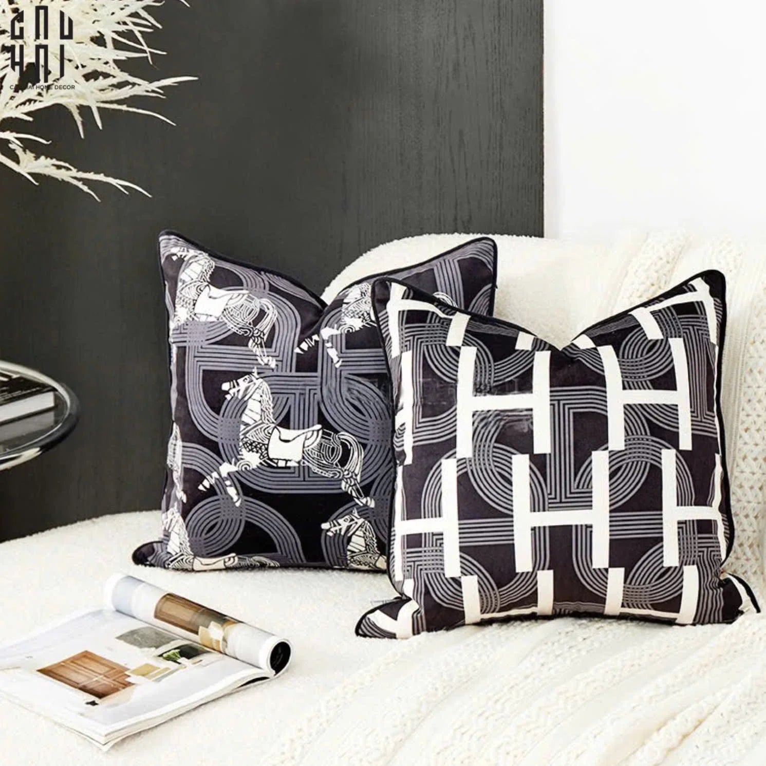 Vỏ Gối Wabi Sabi Signature Savoir H Classssuuyg Helion 45-CẬU HAI HOME DECOR