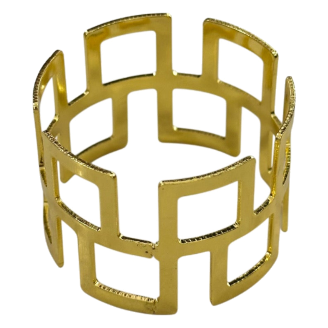Vòng Khăn Ăn Metal Lattice D'Or 6pcs - Napkin Ring-VÒNG KHĂN ĂN-CẬU HAI HOME DECOR-CẬU HAI HOME DECOR