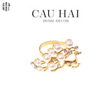 VÒNG KHĂN ĂN - NAPKIN RING ALLEY PEARLS - CẬU HAI HOME DECOR