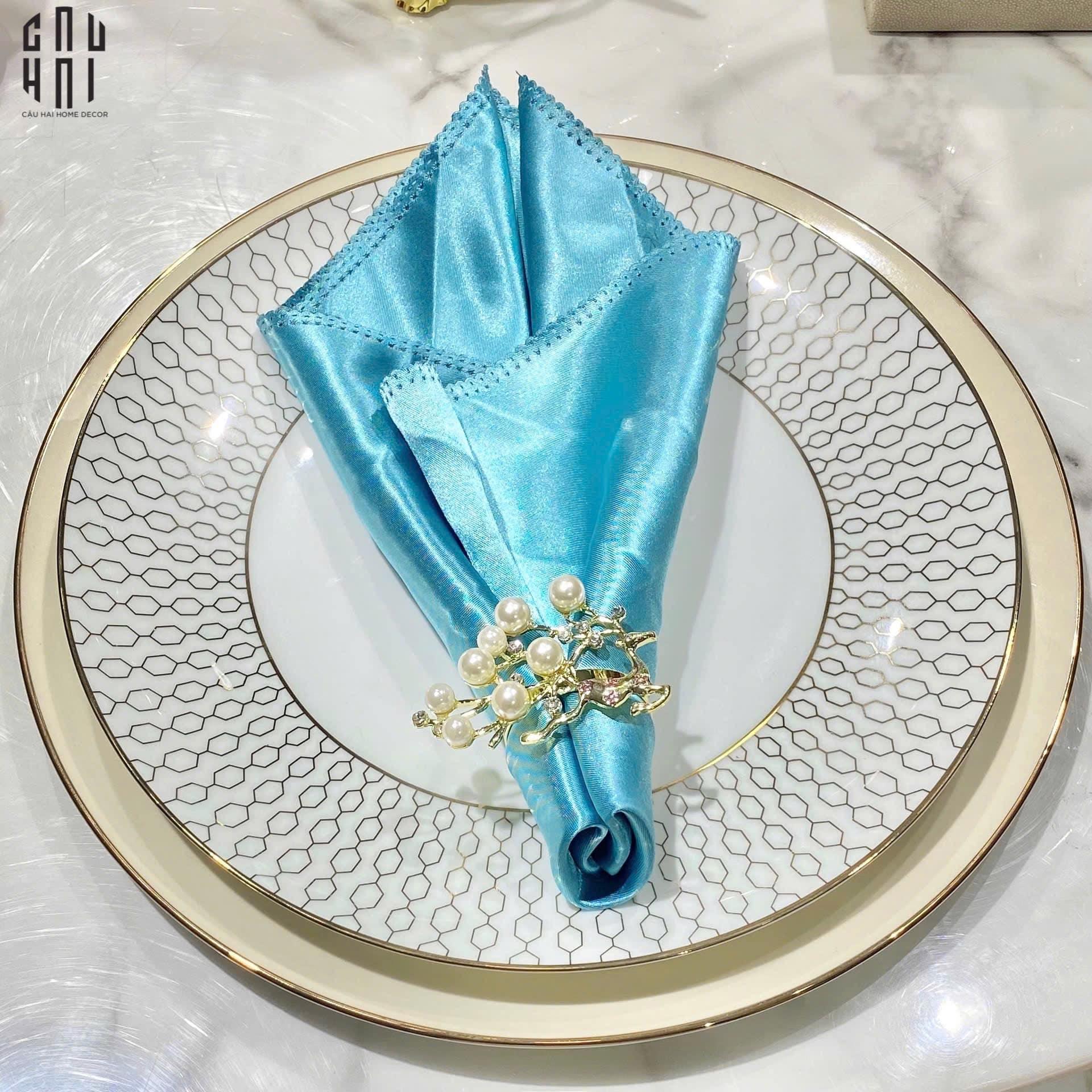 VÒNG KHĂN ĂN - NAPKIN RING ALLEY PEARLS - CẬU HAI HOME DECOR
