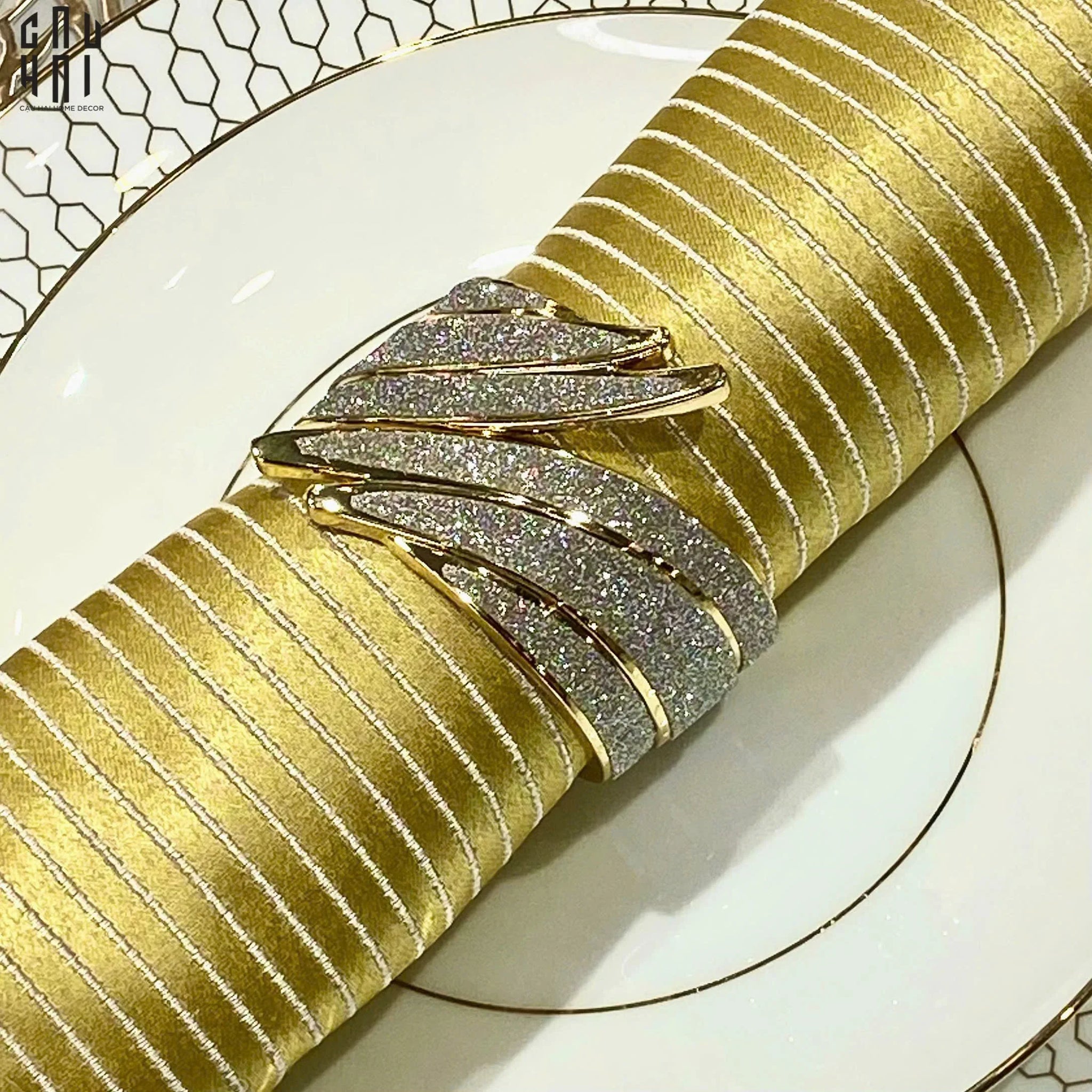 VÒNG KHĂN ĂN - NAPKIN RING ANGEL WINGS - CẬU HAI HOME DECOR