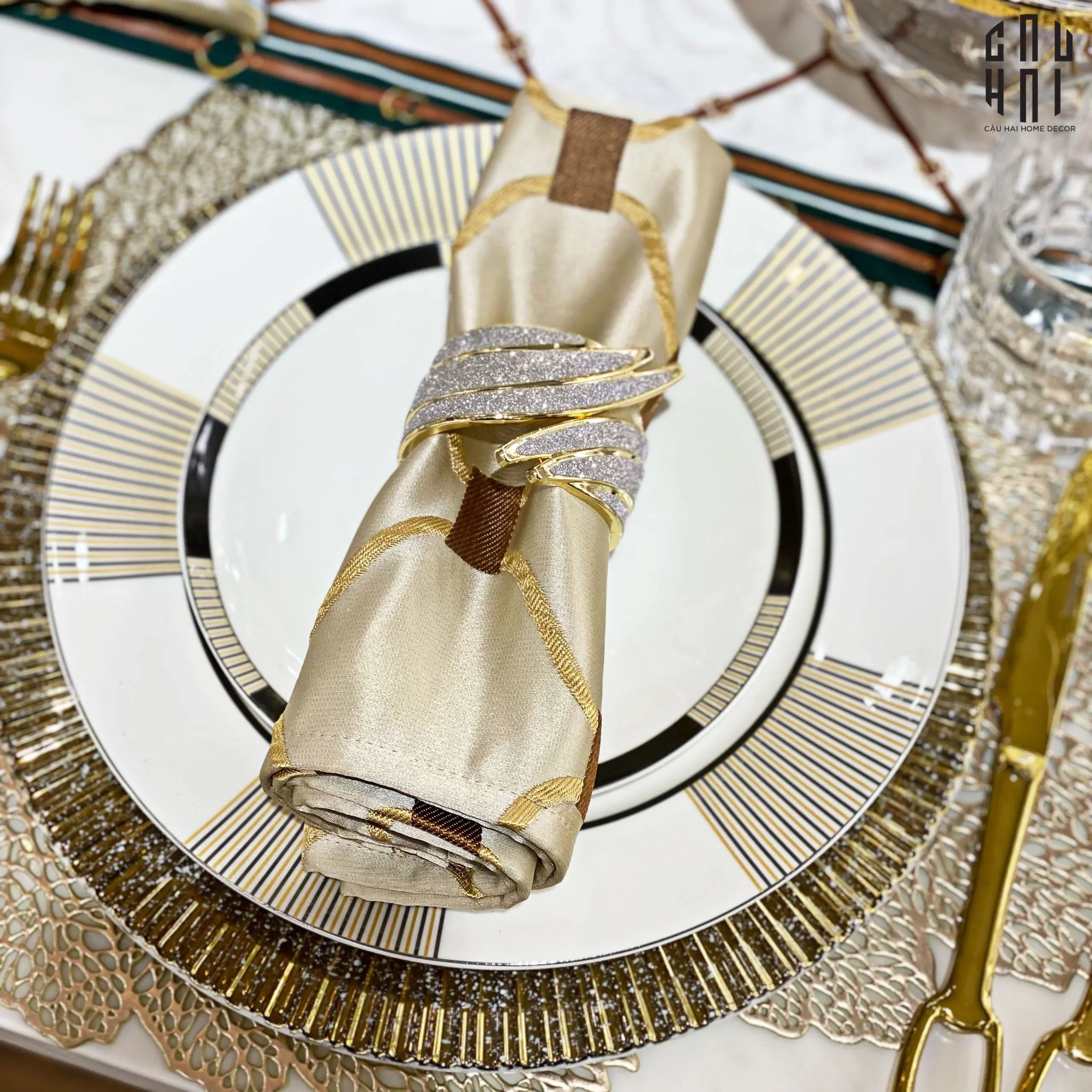 VÒNG KHĂN ĂN - NAPKIN RING ANGEL WINGS - CẬU HAI HOME DECOR