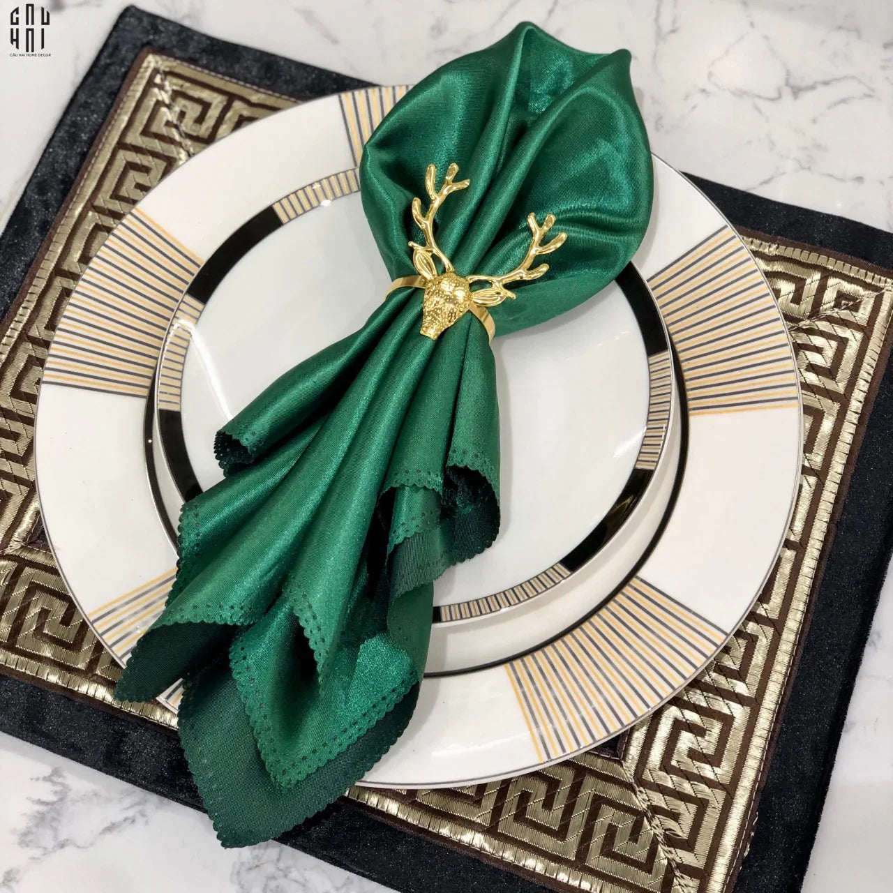 VÒNG KHĂN ĂN - NAPKIN RING GOLDEN ALLEY - CẬU HAI HOME DECOR