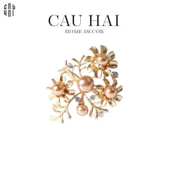 Vòng Khăn Ăn - Napkin Ring Golden Branch-CẬU HAI HOME DECOR