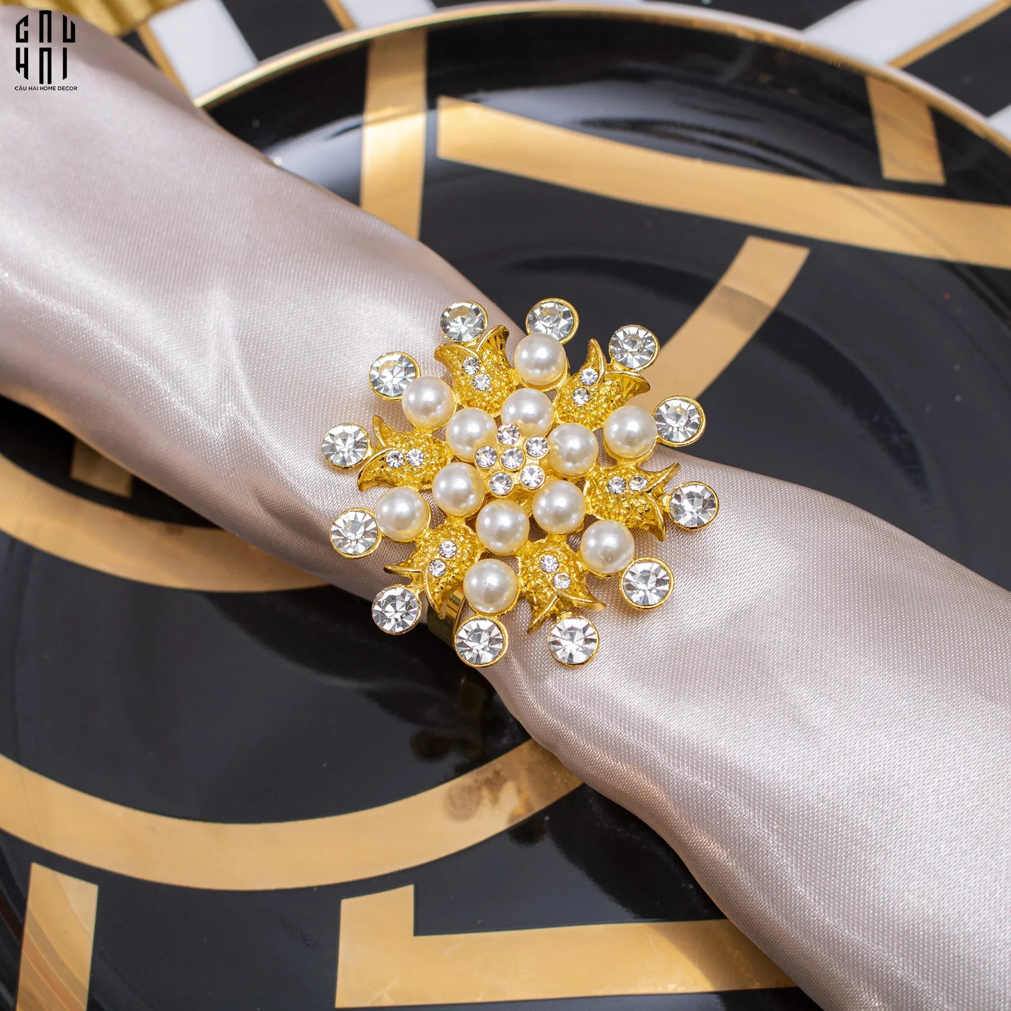 VÒNG KHĂN ĂN - NAPKIN RING GOLDEN DYNASTY - CẬU HAI HOME DECOR