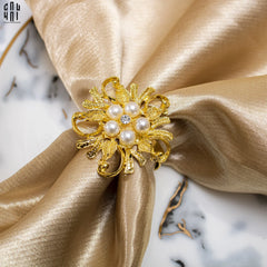 Vòng Khăn Ăn - Napkin Ring Golden Pearl-CẬU HAI HOME DECOR