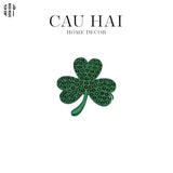 VÒNG KHĂN ĂN - NAPKIN RING LUCKY GREEN LEAVES - CẬU HAI HOME DECOR