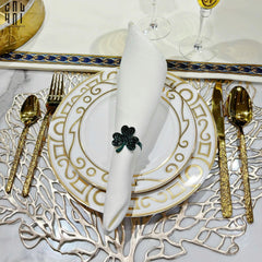 Vòng Khăn Ăn - Napkin Ring Lucky Green Leaves-CẬU HAI HOME DECOR