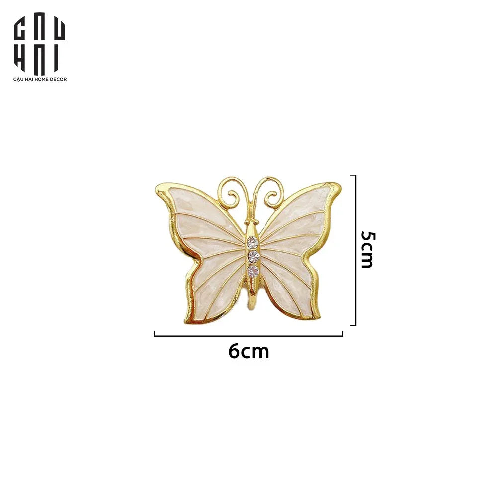 Vòng Khăn Ăn - Napkin Ring New Golden Butterfly-LY THỦY TINH-CẬU HAI HOME DECOR