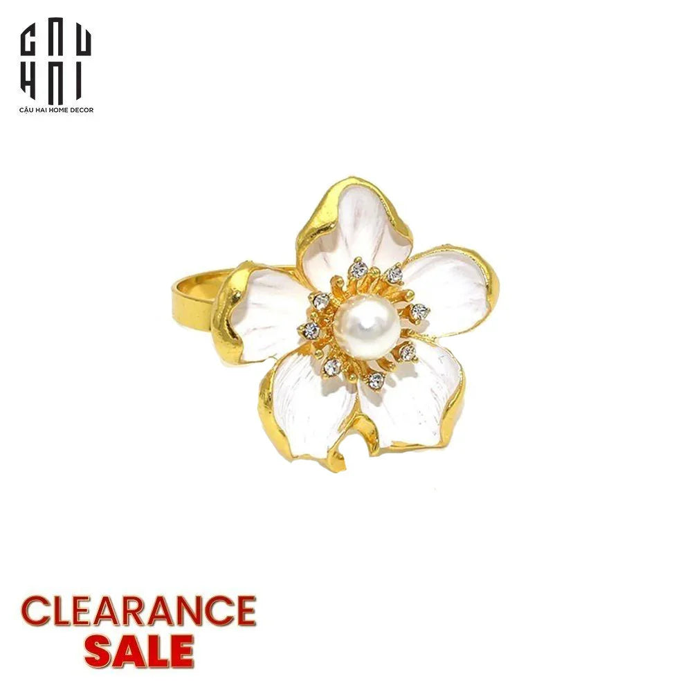 VÒNG KHĂN ĂN - NAPKIN RING PEONY PREMIUM - CẬU HAI HOME DECOR