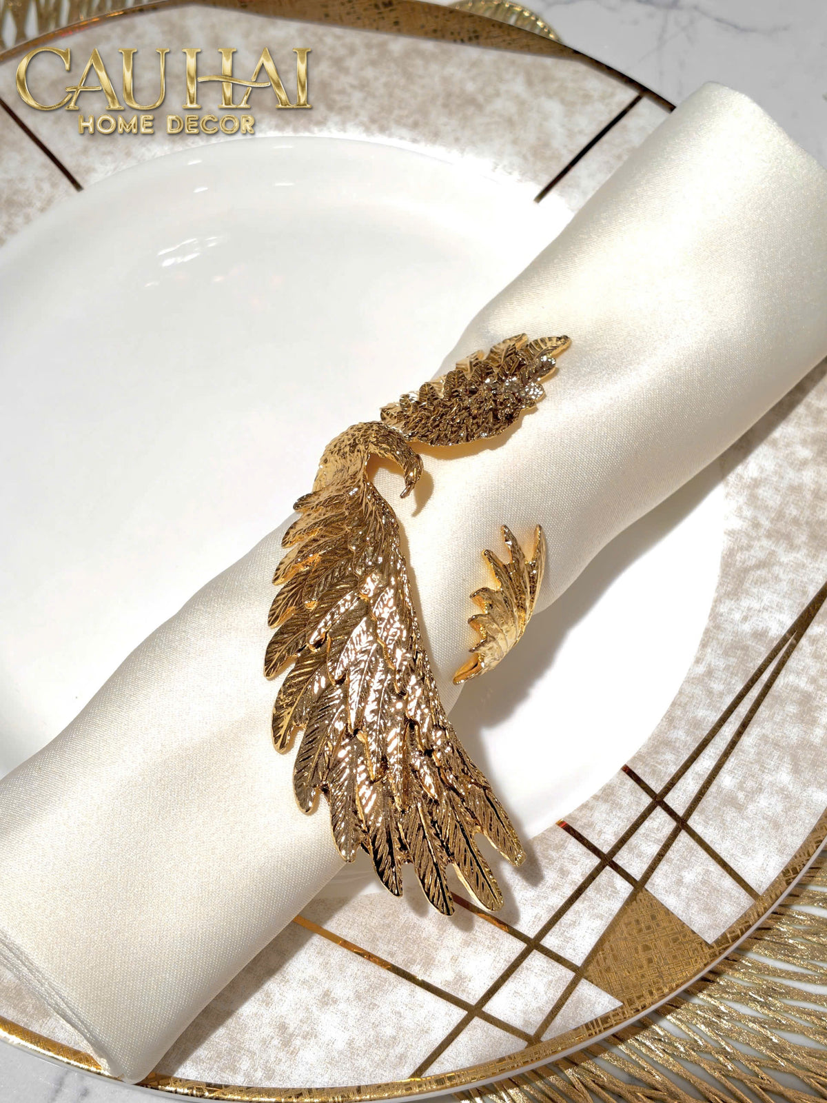 Vòng Khăn Ăn - Napkin Ring Phoenix-VÒNG KHĂN ĂN-Đối tác tại Trung Quốc theo từng đơn đặt hàng-CẬU HAI HOME DECOR
