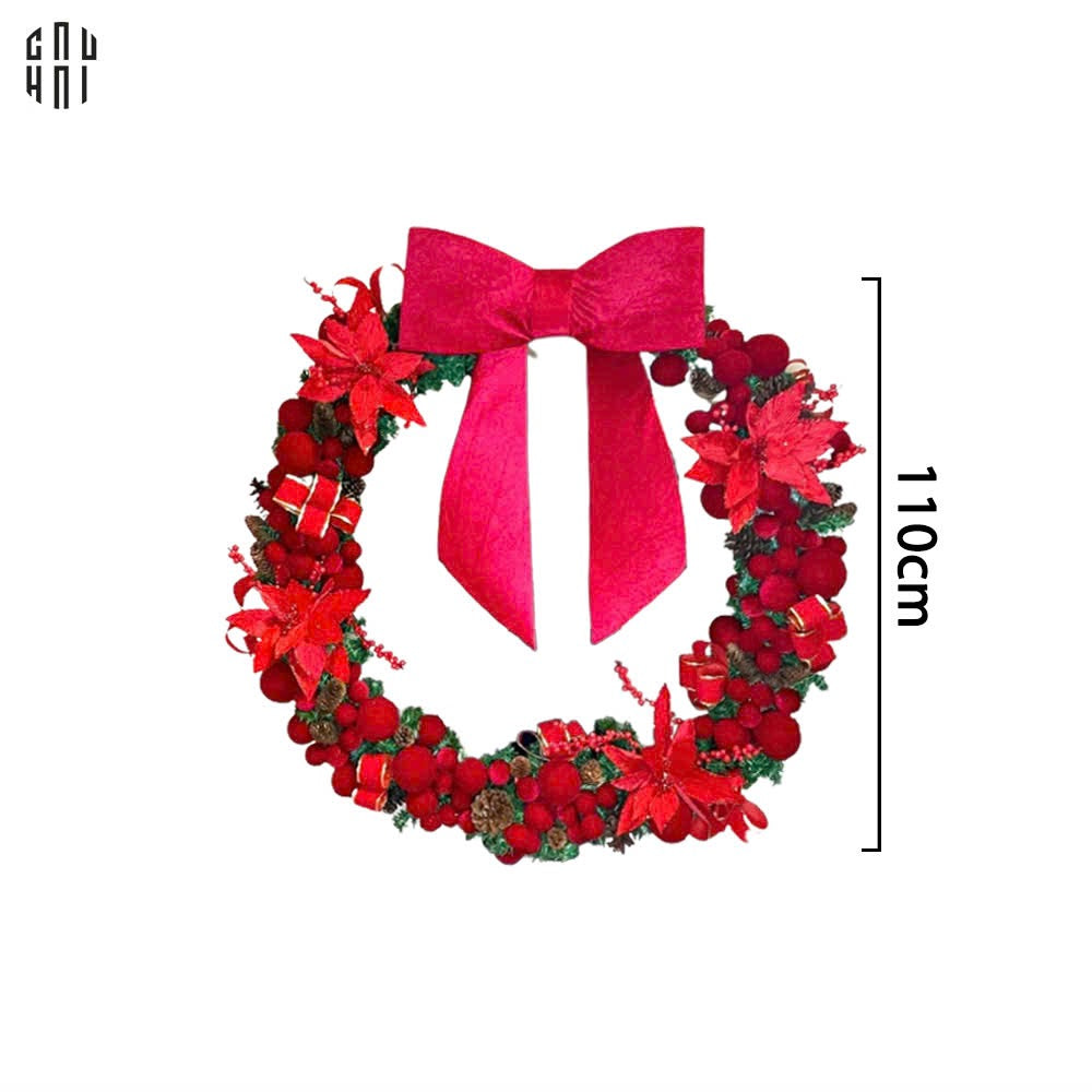 Vòng Treo Giáng Sinh Super Red Bow Tie 110Cm-TRANG TRÍ GIÁNG SINH-Đối tác tại Trung Quốc theo từng đơn đặt hàng-CẬU HAI HOME DECOR
