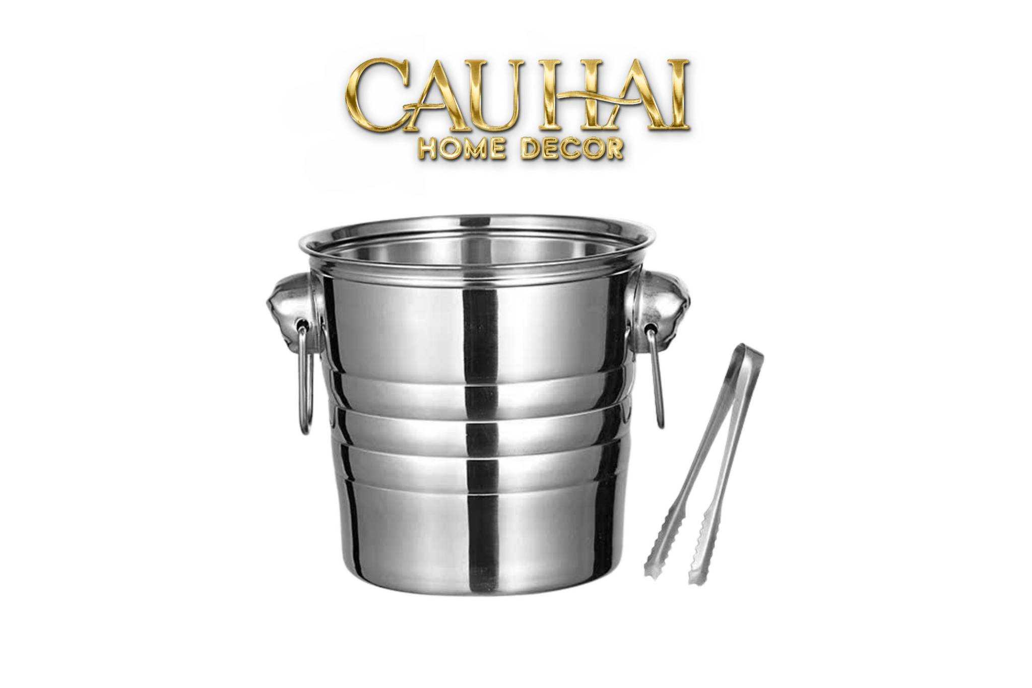 XÔ ĐÁ ROYAL BEAST SILVER ICE BUCKET - CẬU HAI HOME DECOR