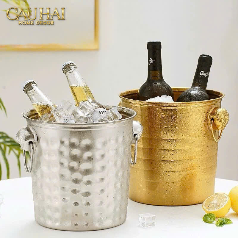 XÔ ĐÁ ROYAL BEAST SILVER ICE BUCKET - CẬU HAI HOME DECOR