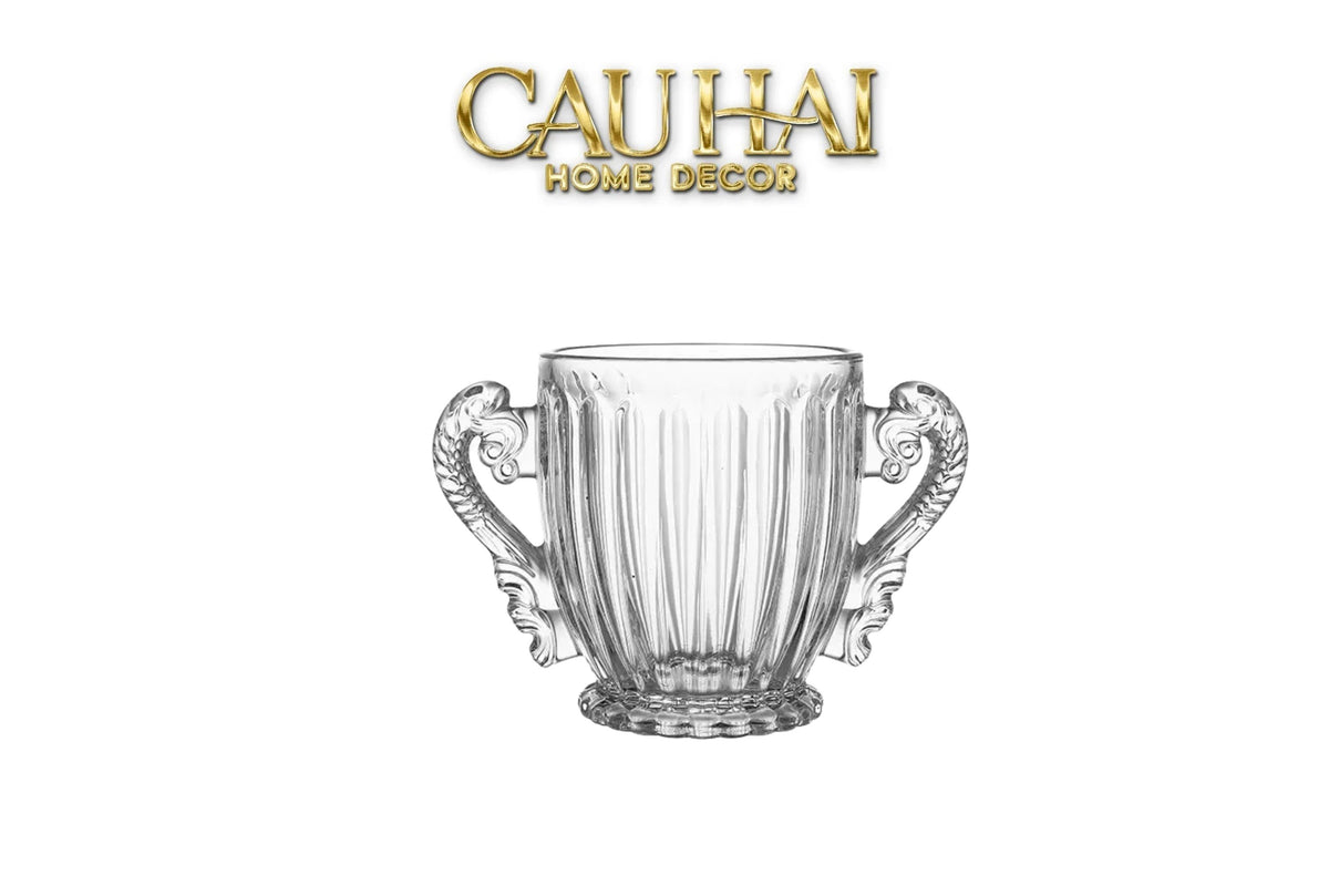 Xô Đá Thuỷ Tinh Trophy Goblet Clear-XÔ ĐÁ-CẬU HAI HOME DECOR-CẬU HAI HOME DECOR