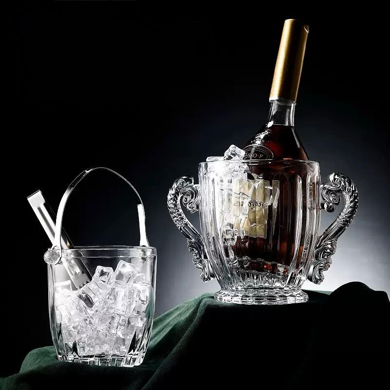 Xô Đá Thuỷ Tinh Trophy Goblet Clear-XÔ ĐÁ-CẬU HAI HOME DECOR-CẬU HAI HOME DECOR
