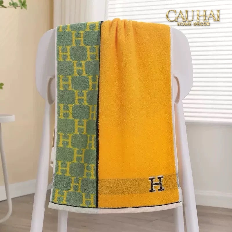 SET 2 KHĂN MẶT 40X90 - SIGNATURE H - SUN & SKY COLOR - FACE TOWEL - CẬU HAI HOME DECOR