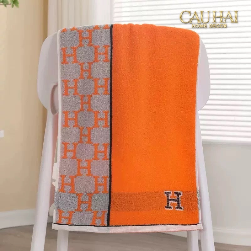 SET 2 KHĂN MẶT 40X90 - SIGNATURE H - SUN & SKY COLOR - FACE TOWEL - CẬU HAI HOME DECOR