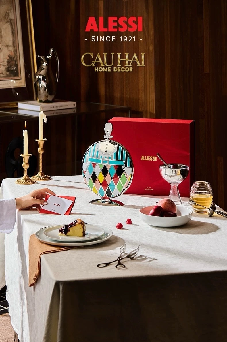 HOME COUTURE - KHAY FRUIT & DESSERT ATELIER HARLEQUIN LMT – CRYSTAL STEEL TRAY - CẬU HAI HOME DECOR