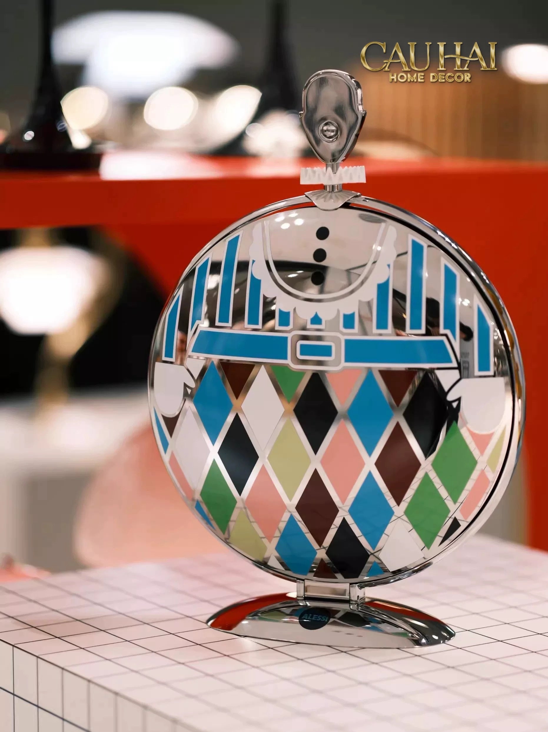 HOME COUTURE - KHAY FRUIT & DESSERT ATELIER HARLEQUIN LMT – CRYSTAL STEEL TRAY - CẬU HAI HOME DECOR