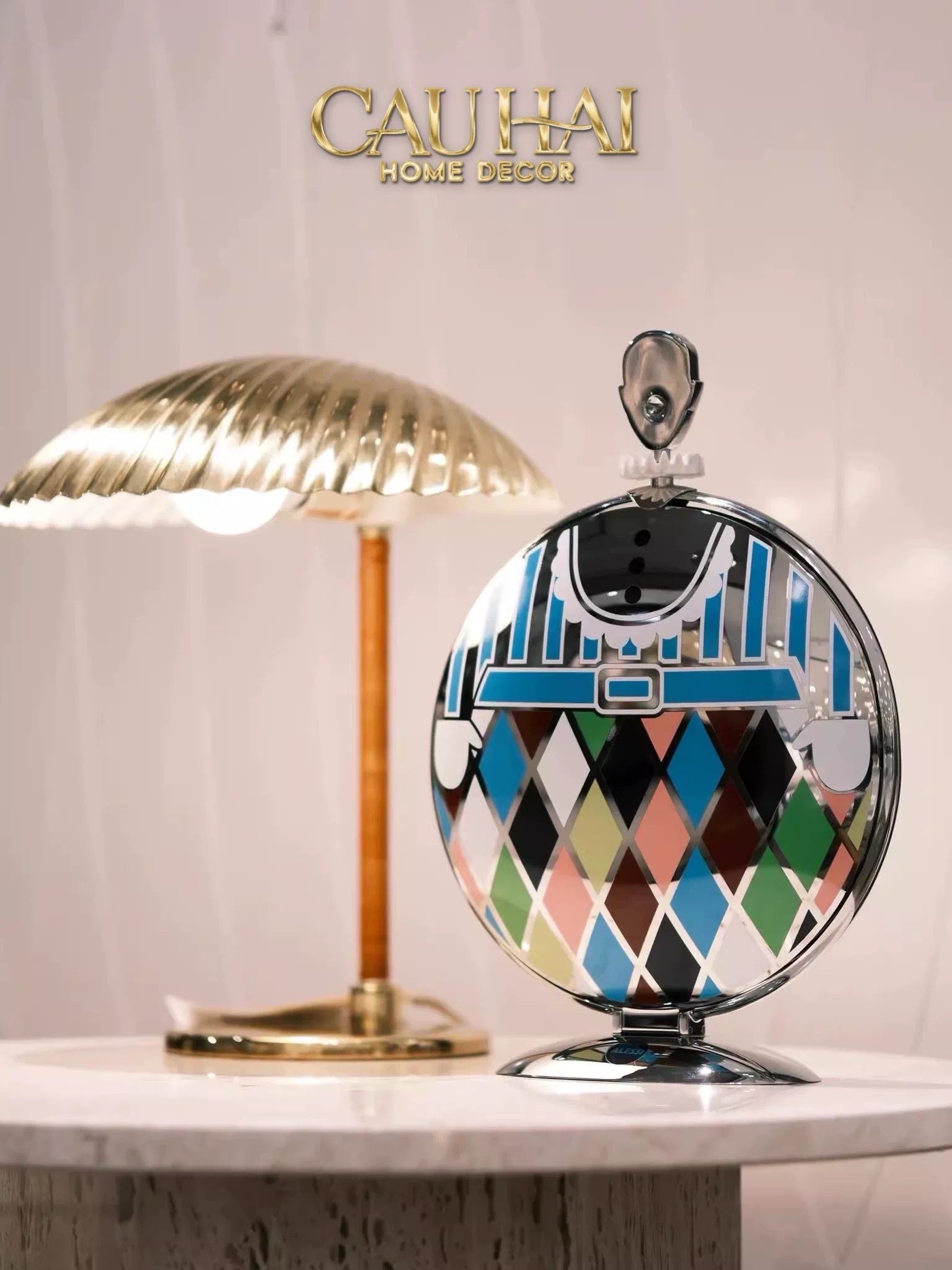 HOME COUTURE - KHAY FRUIT & DESSERT ATELIER HARLEQUIN LMT – CRYSTAL STEEL TRAY - CẬU HAI HOME DECOR