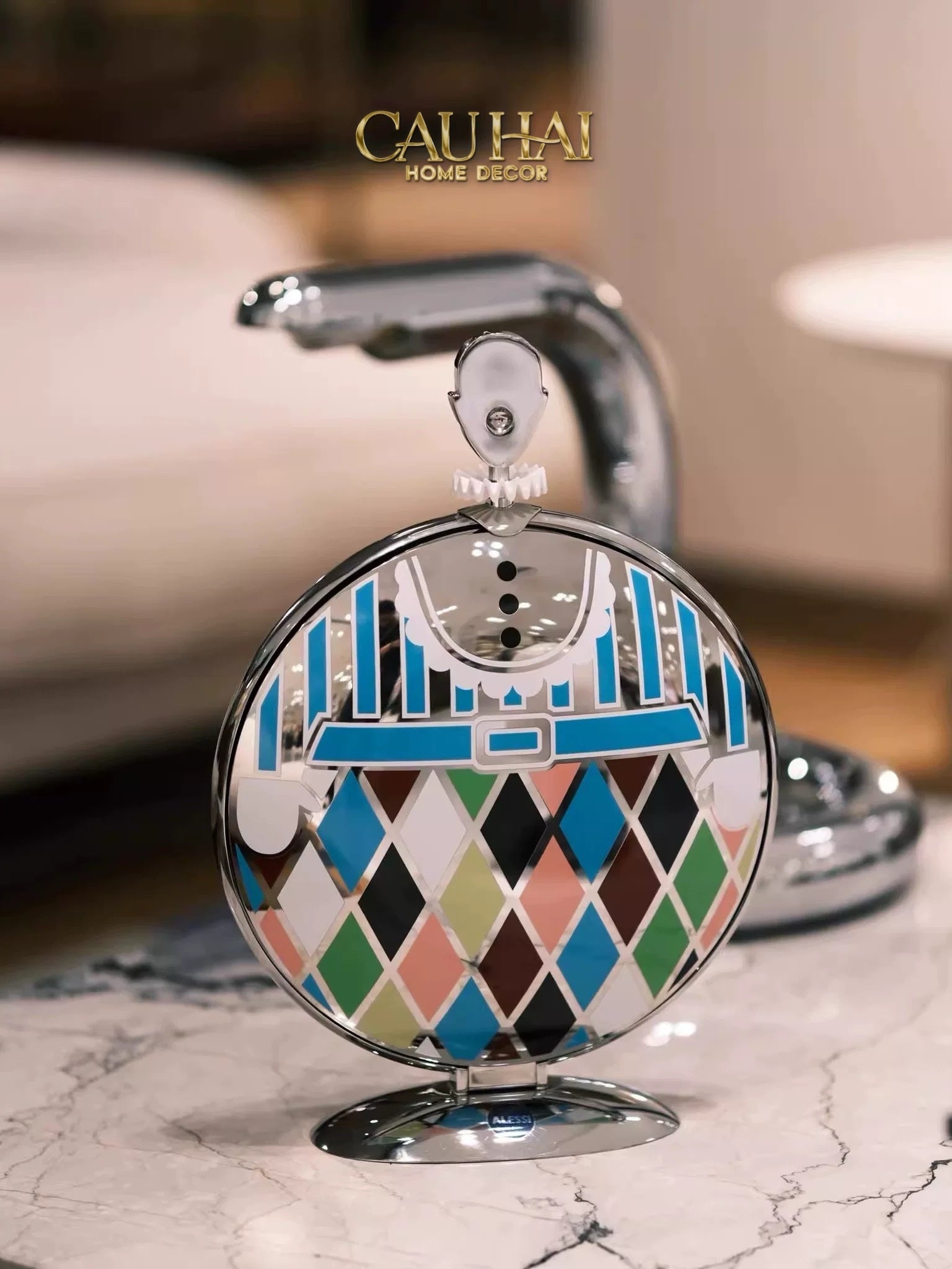 HOME COUTURE - KHAY FRUIT & DESSERT ATELIER HARLEQUIN LMT – CRYSTAL STEEL TRAY - CẬU HAI HOME DECOR